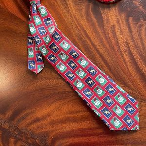 Kids Club Room Santa/Reindeer tie 100% imported silk